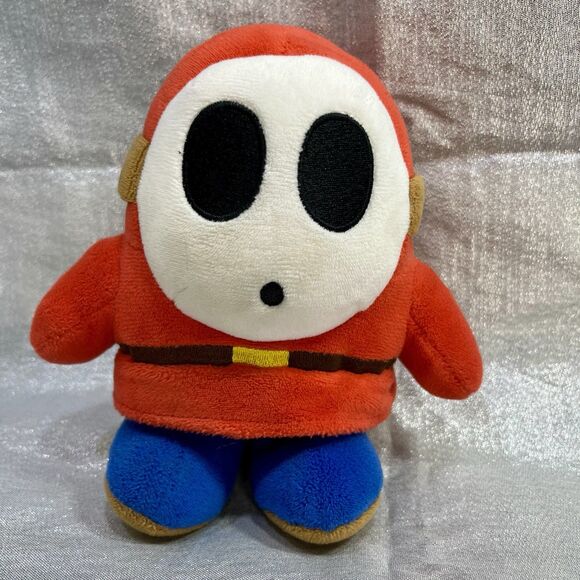 Super Mario Brothers "Shy Guy" Plush 2017 Nintendo 6” Little Buddy Toy - Picture 1 of 6